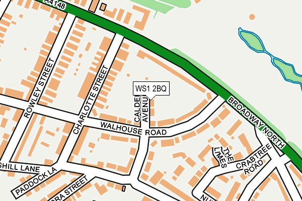 WS1 2BQ map - OS OpenMap – Local (Ordnance Survey)