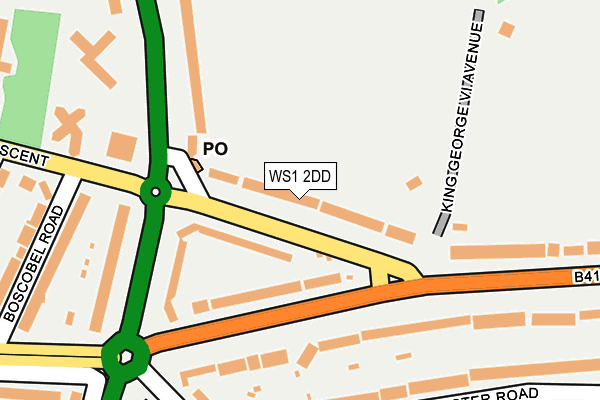WS1 2DD map - OS OpenMap – Local (Ordnance Survey)