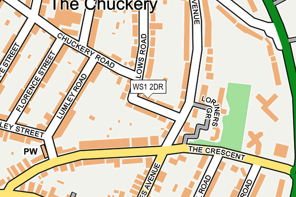 WS1 2DR map - OS OpenMap – Local (Ordnance Survey)