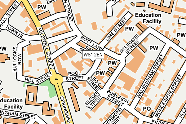 WS1 2EN map - OS OpenMap – Local (Ordnance Survey)