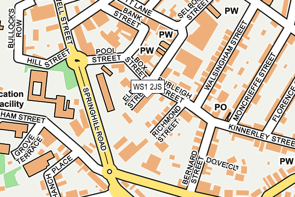 WS1 2JS map - OS OpenMap – Local (Ordnance Survey)