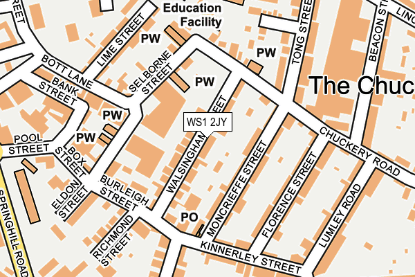 WS1 2JY map - OS OpenMap – Local (Ordnance Survey)