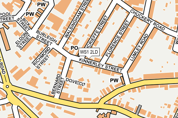 WS1 2LD map - OS OpenMap – Local (Ordnance Survey)