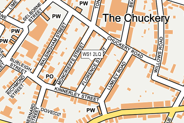 WS1 2LQ map - OS OpenMap – Local (Ordnance Survey)