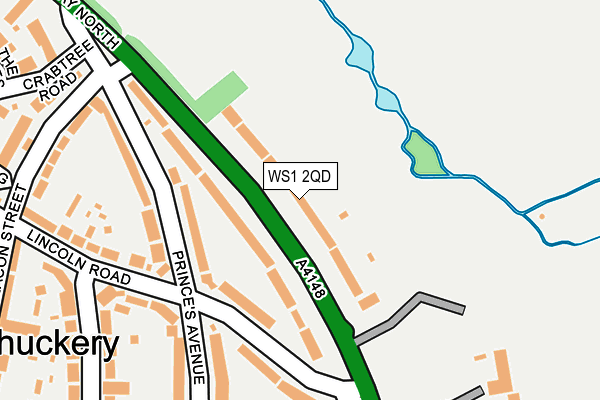 WS1 2QD map - OS OpenMap – Local (Ordnance Survey)