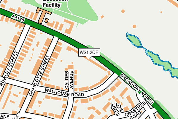 WS1 2QF map - OS OpenMap – Local (Ordnance Survey)