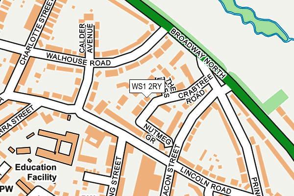 WS1 2RY map - OS OpenMap – Local (Ordnance Survey)