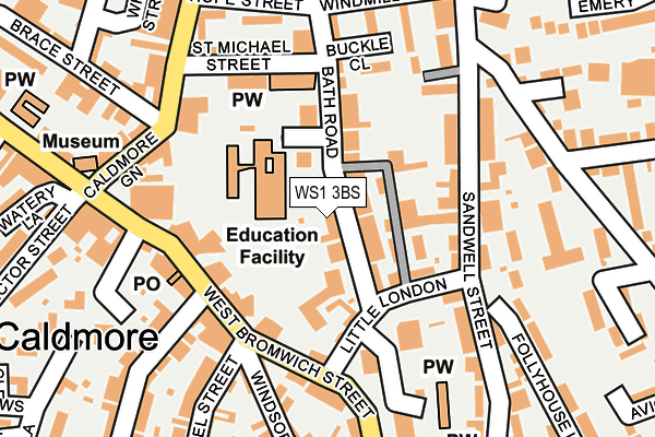 WS1 3BS map - OS OpenMap – Local (Ordnance Survey)