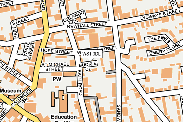 WS1 3DL map - OS OpenMap – Local (Ordnance Survey)