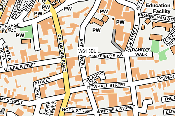 WS1 3DU map - OS OpenMap – Local (Ordnance Survey)