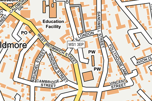WS1 3EP map - OS OpenMap – Local (Ordnance Survey)