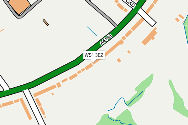 WS1 3EZ map - OS OpenMap – Local (Ordnance Survey)