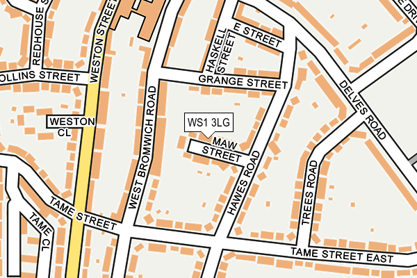 WS1 3LG map - OS OpenMap – Local (Ordnance Survey)