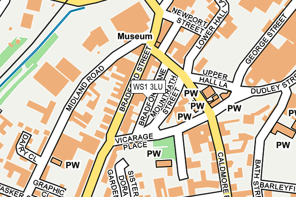 WS1 3LU map - OS OpenMap – Local (Ordnance Survey)