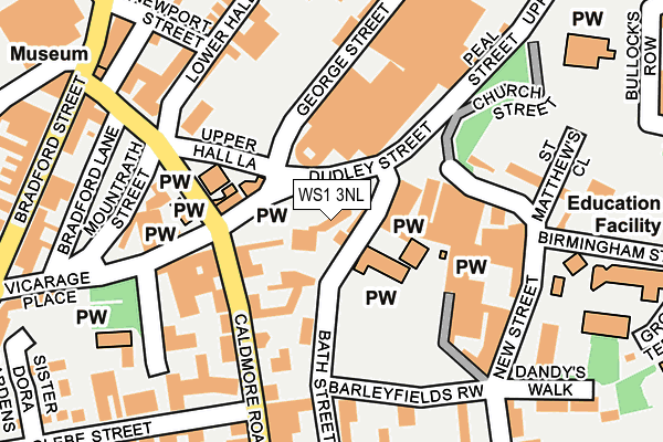 WS1 3NL map - OS OpenMap – Local (Ordnance Survey)