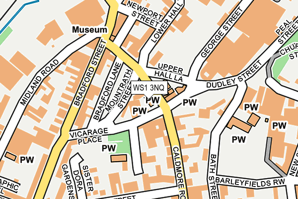 WS1 3NQ map - OS OpenMap – Local (Ordnance Survey)