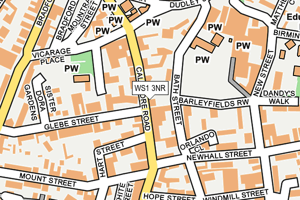 WS1 3NR map - OS OpenMap – Local (Ordnance Survey)