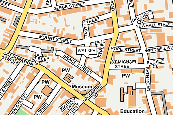 WS1 3PH map - OS OpenMap – Local (Ordnance Survey)