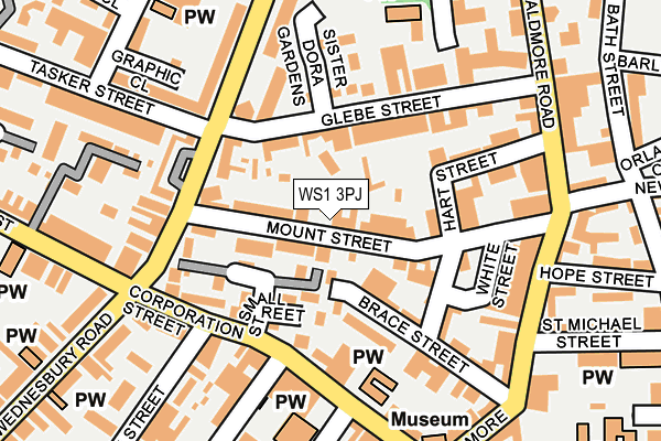 WS1 3PJ map - OS OpenMap – Local (Ordnance Survey)