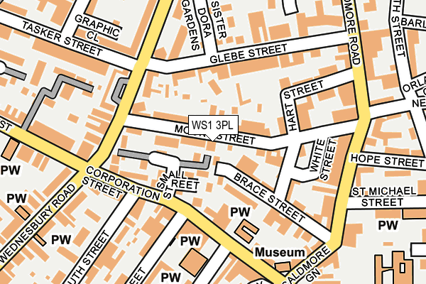 WS1 3PL map - OS OpenMap – Local (Ordnance Survey)