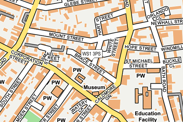 WS1 3PS map - OS OpenMap – Local (Ordnance Survey)