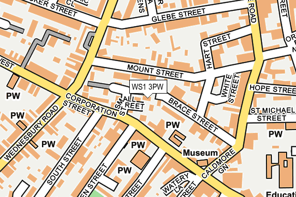 WS1 3PW map - OS OpenMap – Local (Ordnance Survey)