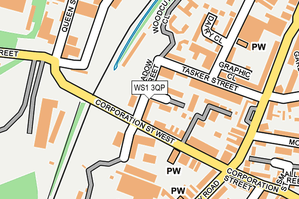 WS1 3QP map - OS OpenMap – Local (Ordnance Survey)