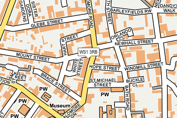 WS1 3RB map - OS OpenMap – Local (Ordnance Survey)