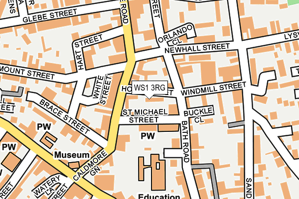 WS1 3RG map - OS OpenMap – Local (Ordnance Survey)