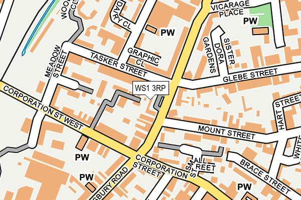 WS1 3RP map - OS OpenMap – Local (Ordnance Survey)