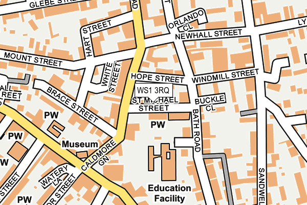 WS1 3RQ map - OS OpenMap – Local (Ordnance Survey)