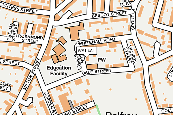 WS1 4AL map - OS OpenMap – Local (Ordnance Survey)