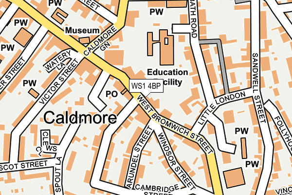 WS1 4BP map - OS OpenMap – Local (Ordnance Survey)