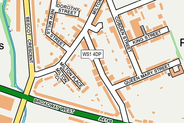 WS1 4DP map - OS OpenMap – Local (Ordnance Survey)