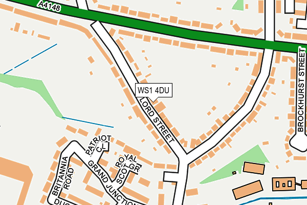 WS1 4DU map - OS OpenMap – Local (Ordnance Survey)