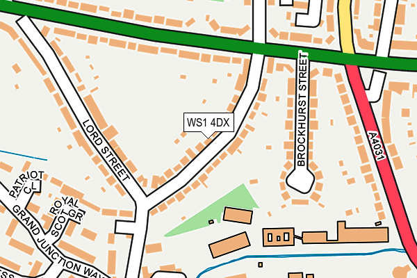 WS1 4DX map - OS OpenMap – Local (Ordnance Survey)