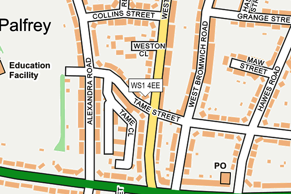 WS1 4EE map - OS OpenMap – Local (Ordnance Survey)
