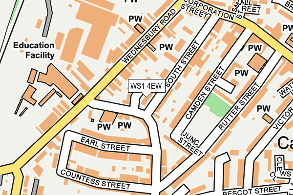 WS1 4EW map - OS OpenMap – Local (Ordnance Survey)