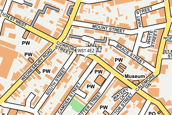 WS1 4EZ map - OS OpenMap – Local (Ordnance Survey)