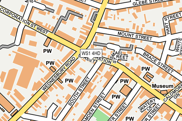 WS1 4HD map - OS OpenMap – Local (Ordnance Survey)