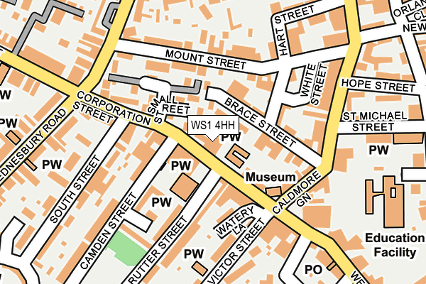 WS1 4HH map - OS OpenMap – Local (Ordnance Survey)