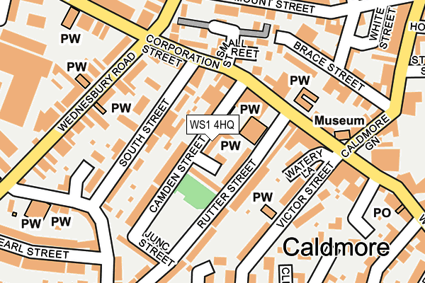 WS1 4HQ map - OS OpenMap – Local (Ordnance Survey)