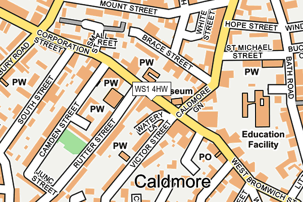 WS1 4HW map - OS OpenMap – Local (Ordnance Survey)