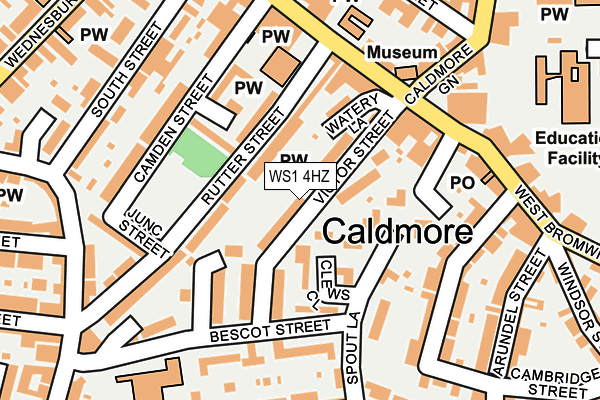 WS1 4HZ map - OS OpenMap – Local (Ordnance Survey)