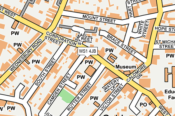 WS1 4JB map - OS OpenMap – Local (Ordnance Survey)