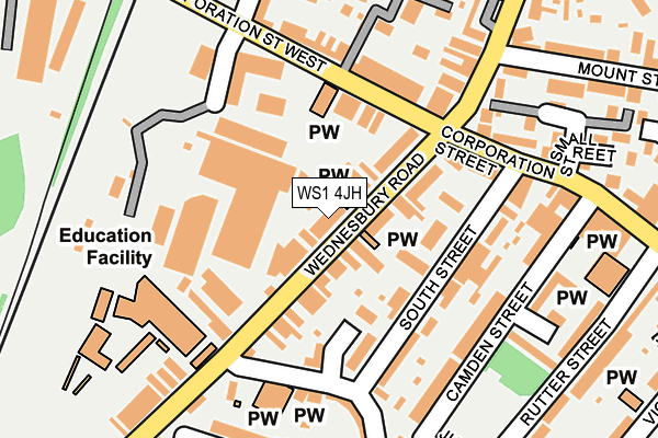 WS1 4JH map - OS OpenMap – Local (Ordnance Survey)