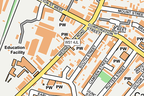 WS1 4JL map - OS OpenMap – Local (Ordnance Survey)