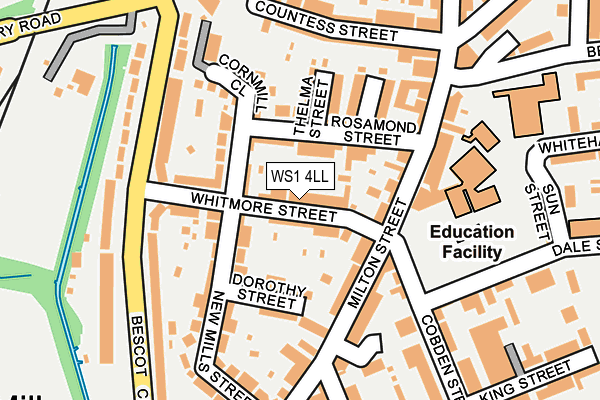 WS1 4LL map - OS OpenMap – Local (Ordnance Survey)