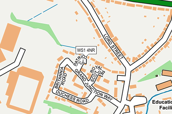WS1 4NR map - OS OpenMap – Local (Ordnance Survey)