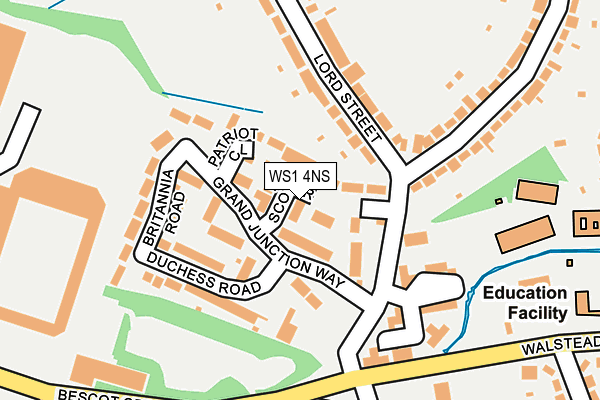 WS1 4NS map - OS OpenMap – Local (Ordnance Survey)